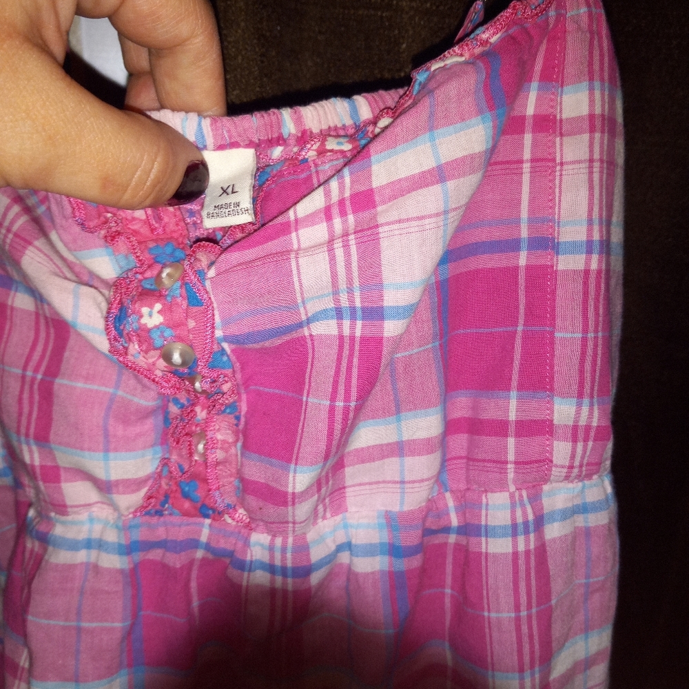 Pink Plaid Tanktop - Picture 2 of 3